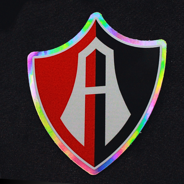 STICKER ESCUDO ATLAS FC EN VINIL HOLOGRÁFICO