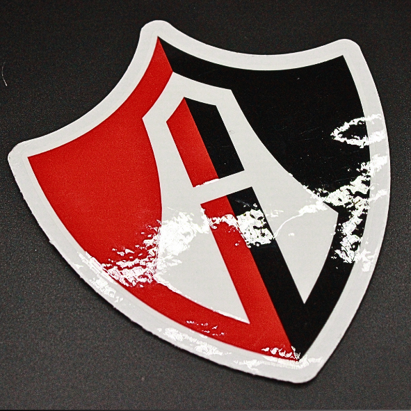 STICKER ESCUDO ATLAS FC EN VINIL TRANSPARENTE