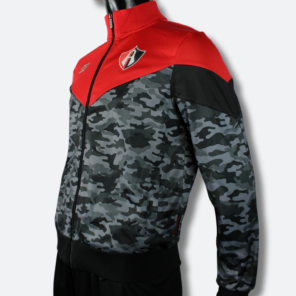 SUDADERA ATLAS ROJO/CAMUFLAJE ADULTO