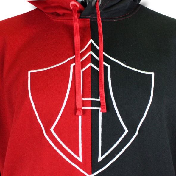 SUDADERA ROJINEGRA