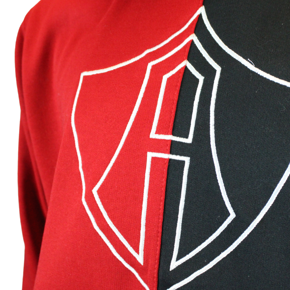 SUDADERA ROJINEGRA