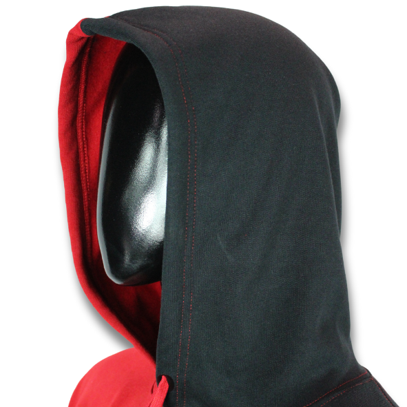 SUDADERA ROJINEGRA