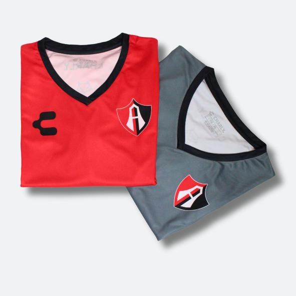KIT OFICIAL DE ENTRENAMIENTO ACADEMIAS ATLAS FC PARA ADULTO