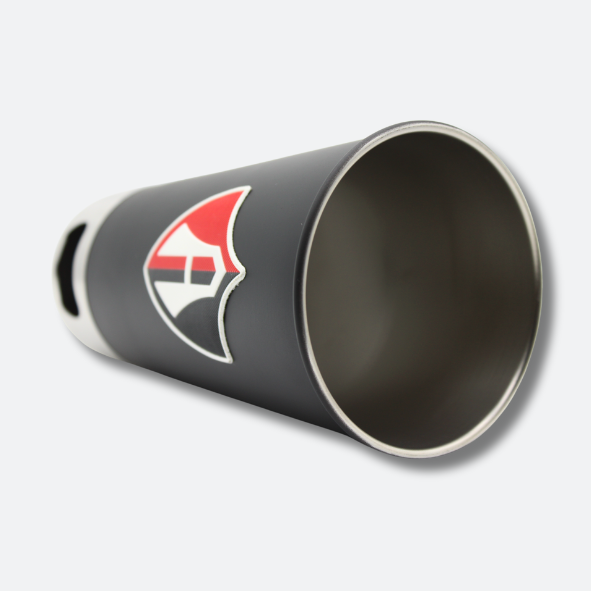 VASO CON DESTAPADOR FAN ATLAS FC NEGRO