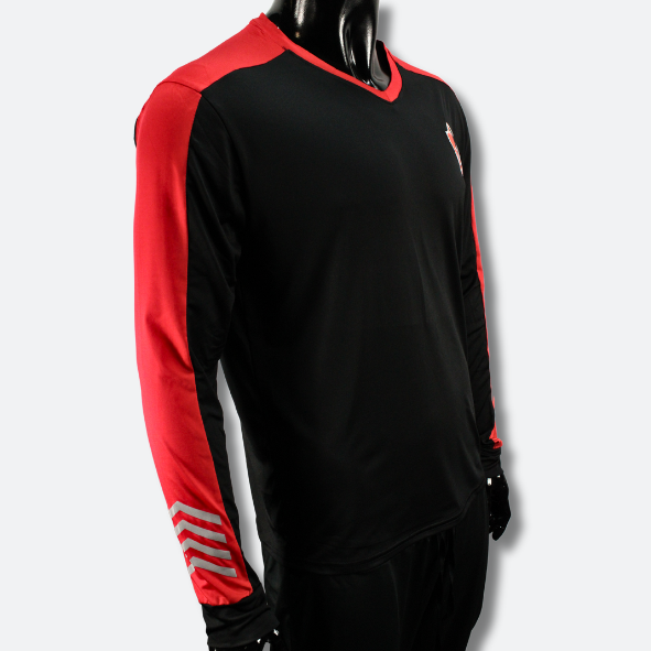 PLAYERA DE COMPRESION URBAN RED AND BLACK ATLAS FC