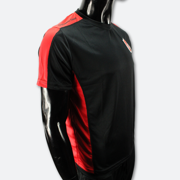 PLAYERA SPORT BLACK AND RED ATLAS FC