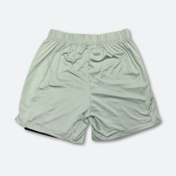 SHORT SPORT EN COLOR GRIS CON LICRA INTEGRADA