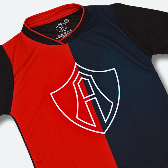 PLAYERA ROJINEGRA ESCUDO ATLAS FC PARA NIÑO