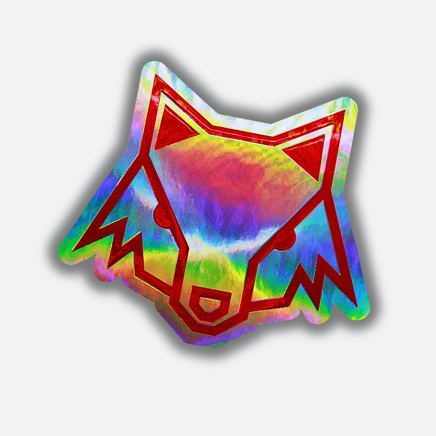 STICKER ZORRO EN VINIL HOLOGRÁFICO