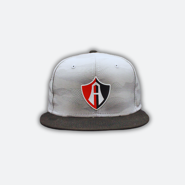 GORRA FLAT ESCUDO ATLAS FC CAMUFLAJE GRIS