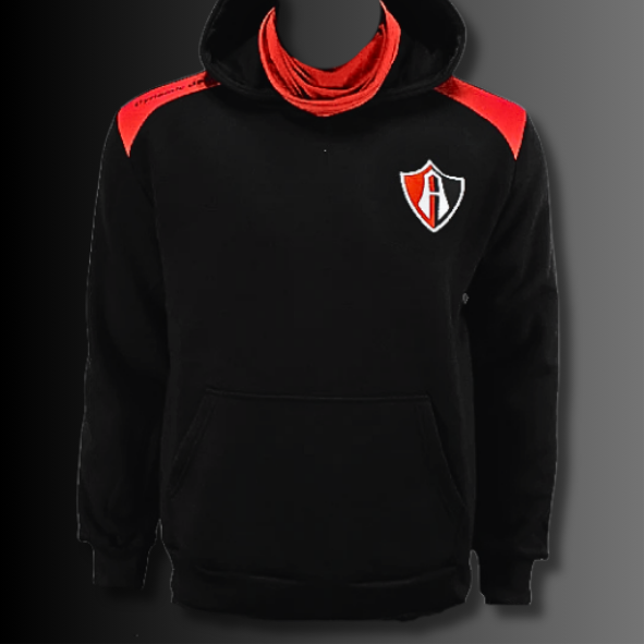 SUDADERA PASAMONTAÑAS ROJINEGRA ATLAS FC