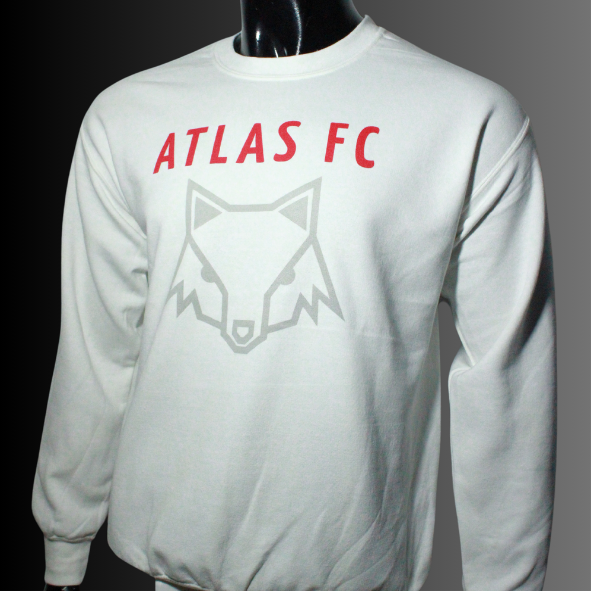 CREWNECK ATLAS FC ZORRO CLASICO GRAY OVER WHITE
