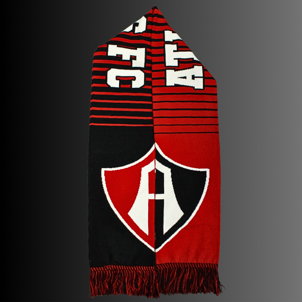 BUFANDA ATLAS FC ROJINEGROS