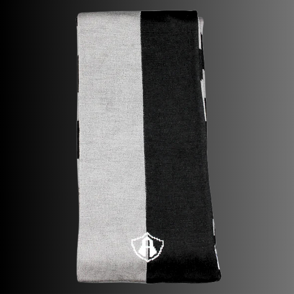 BUFANDA 2 TONOS BLACK OVER GRAY ATLAS FC