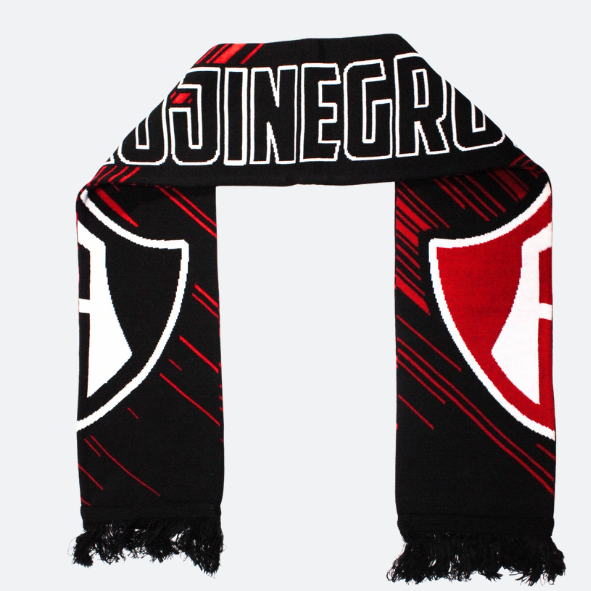 BUFANDA TRADICIONAL ESCUDO ATLAS FC ROJINEGRA