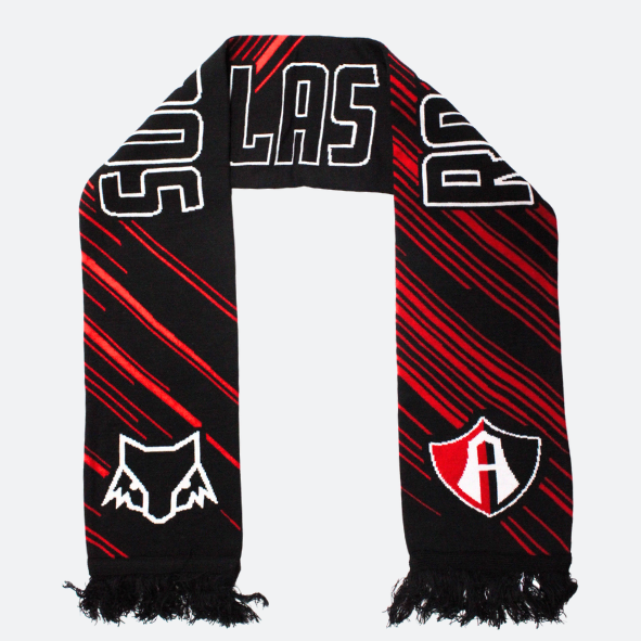 BUFANDA TRADICIONAL ATLAS FC ROJINEGRA