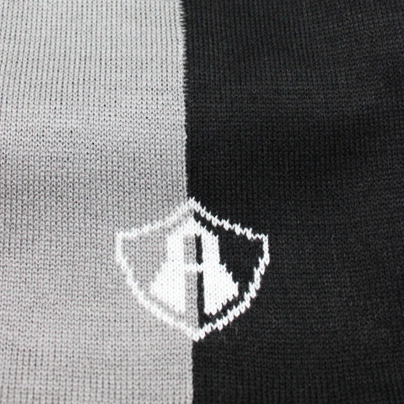 BUFANDA 2 TONOS BLACK OVER GRAY ATLAS FC