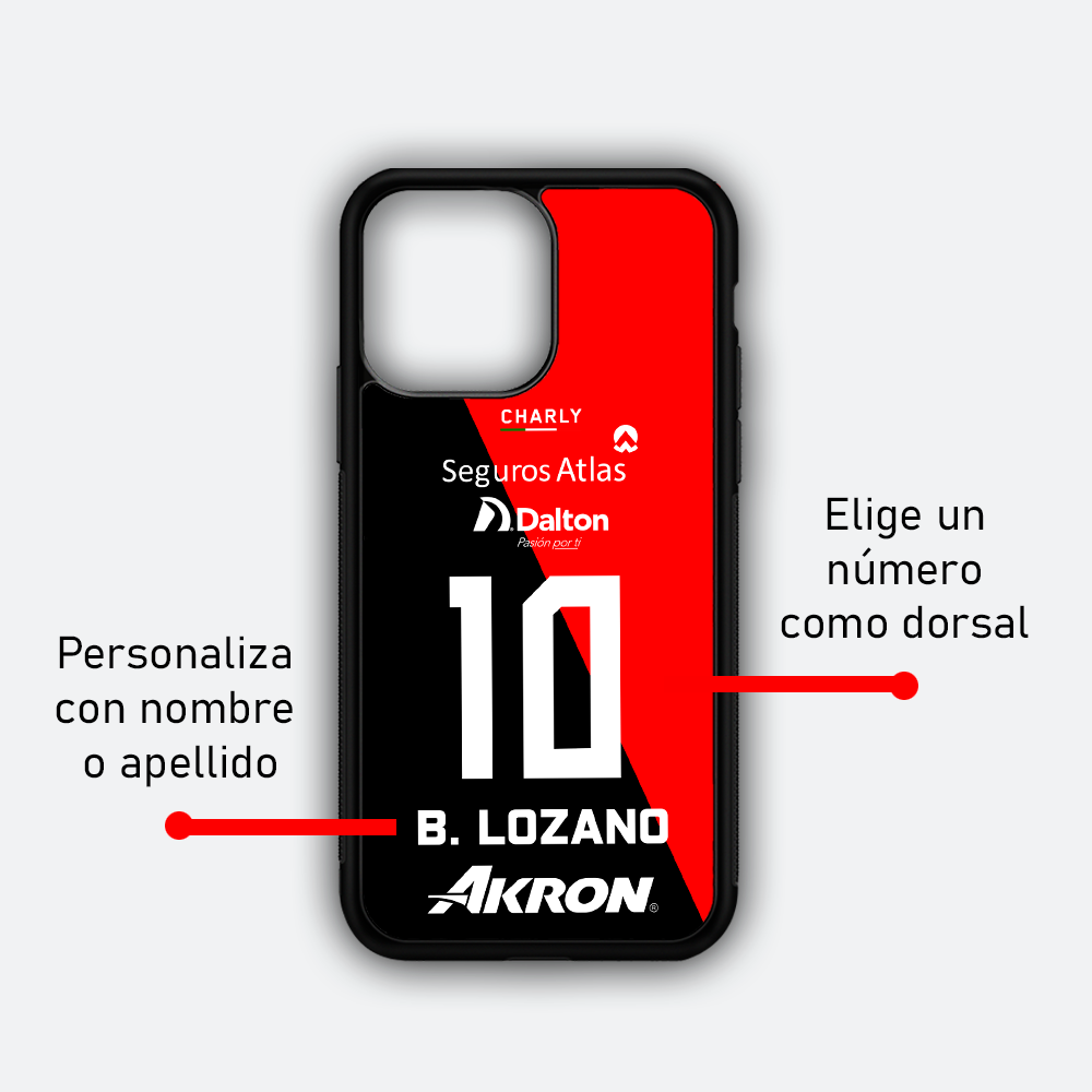 FUNDA PARA CELULAR ESTILO JERSEY LOCAL DORSAL 23-24 (PERSONALIZABLE)