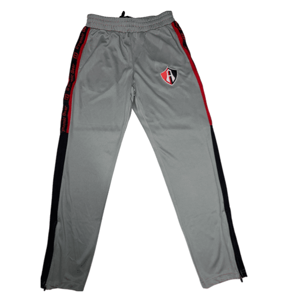 CONJUNTO PANTS ATLAS FC GRIS/ROJO ADULTO