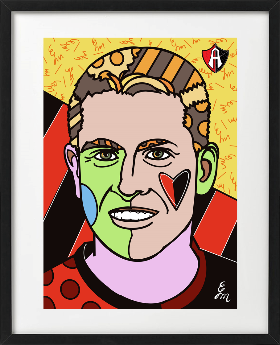 CUADRO ESTILO POP ART JUGADORES ATLAS FC