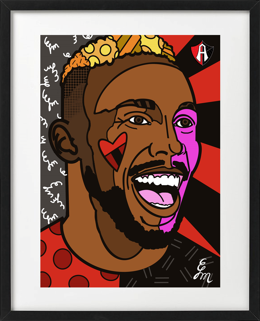 CUADRO ESTILO POP ART JUGADORES ATLAS FC