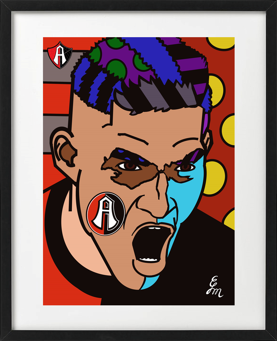 CUADRO ESTILO POP ART JUGADORES ATLAS FC