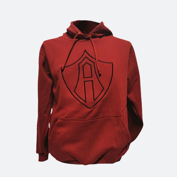 SUDADERA CERRADA ATLAS, EN COLOR ROJO