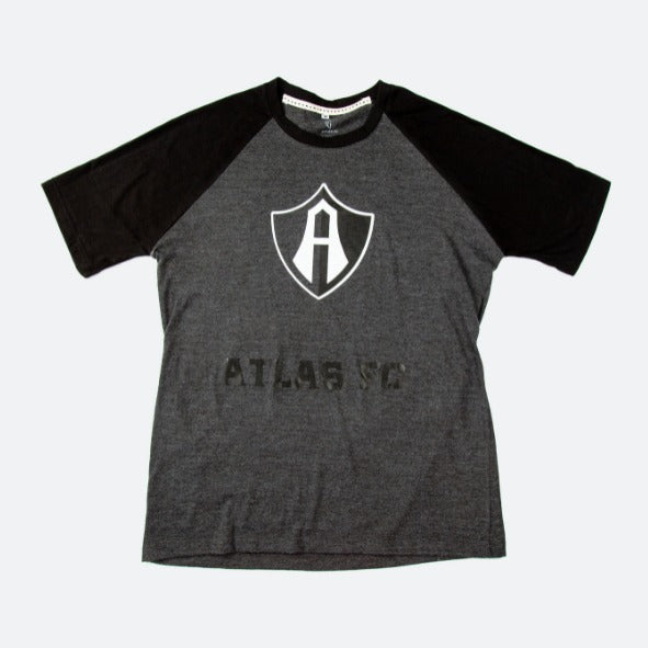 PLAYERA ATLAS GRIS CON NEGRO