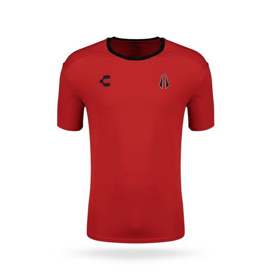 PLAYERA CHARLY SPORT FÚTBOL EQUIPAMIENTO ATLAS 25/26 COLOR ROJO PARA HOMBRE