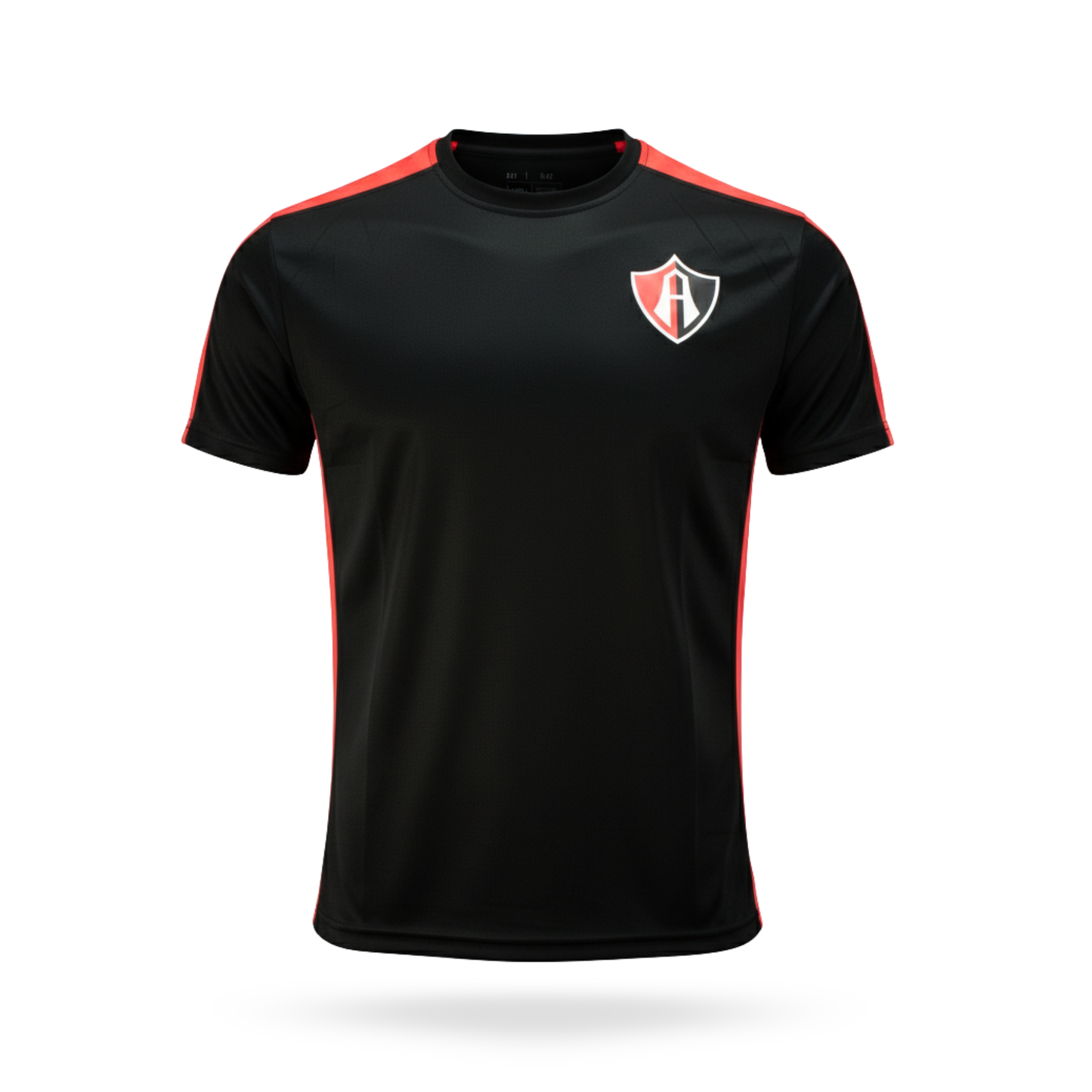 PLAYERA SPORT BLACK AND RED ATLAS FC
