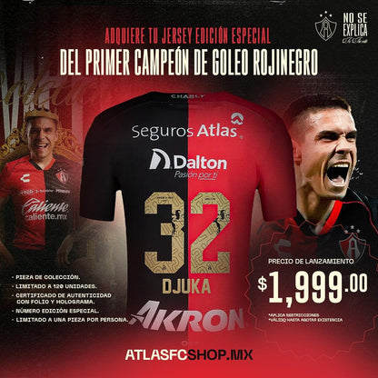 JERSEY LOCAL EDICIÓN ESPECIAL DJUKA CAMPEÓN DE GOLEO CL25