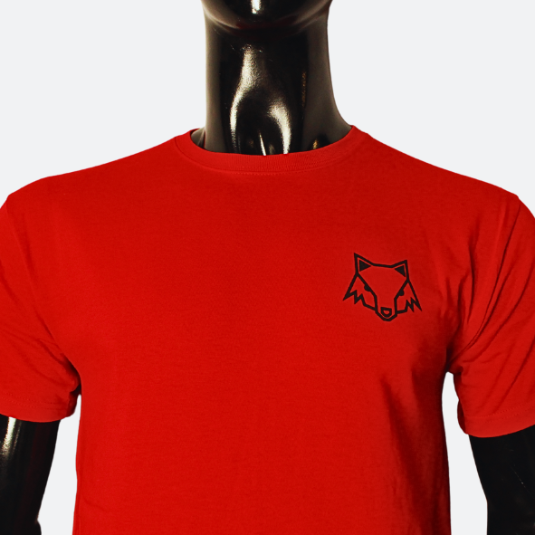 PLAYERA ATLAS EDICIÓN ZORRO EN PECHO EN COLOR ROJO