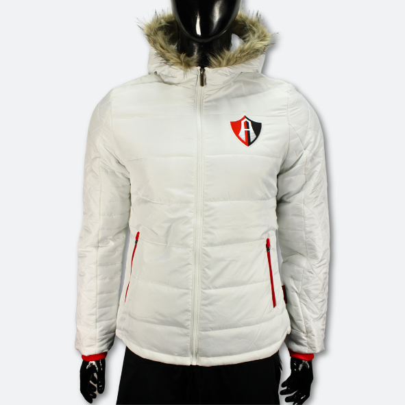 CHAMARRA PUFF COMFY ALL WHITE PARA DAMA ATLAS FC – Rojinegros