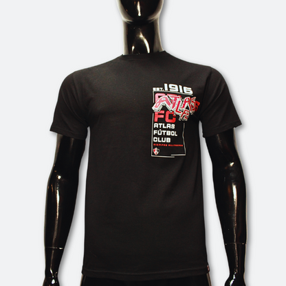 PLAYERA OFICIAL 1916 ATLAS FC EN COLOR NEGRO