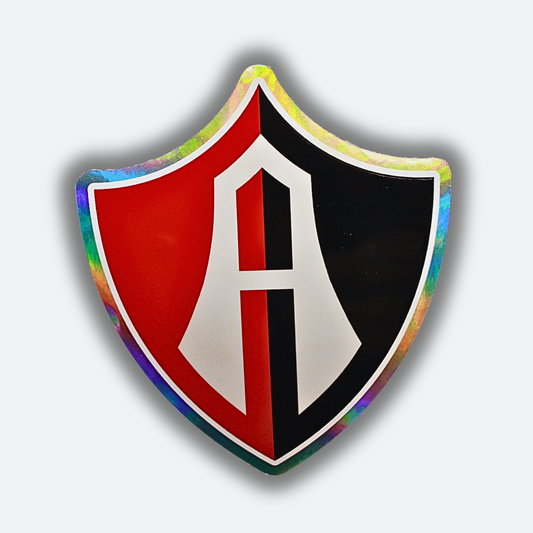 STICKER ESCUDO ATLAS FC EN VINIL HOLOGRÁFICO