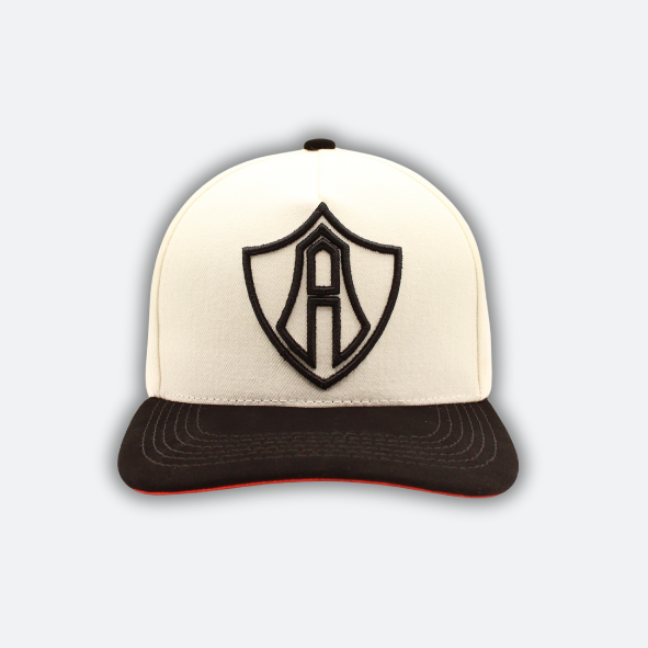 GORRA ATLAS FC BLANCO Y NEGRO