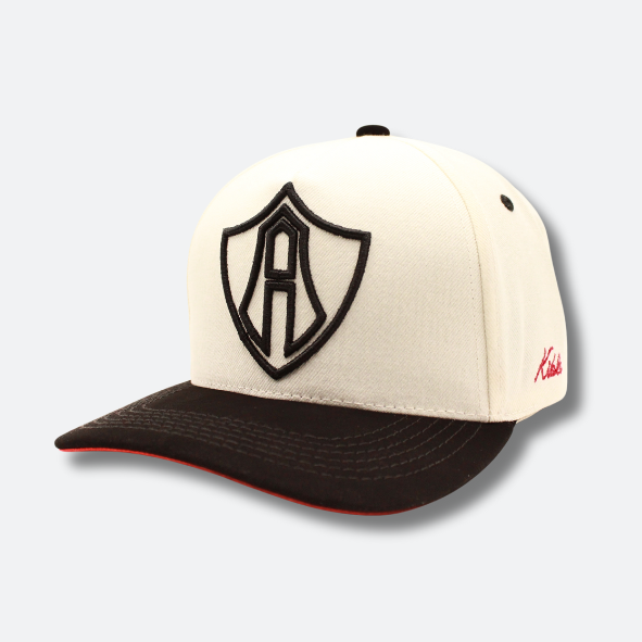 GORRA ATLAS FC BLANCO Y NEGRO