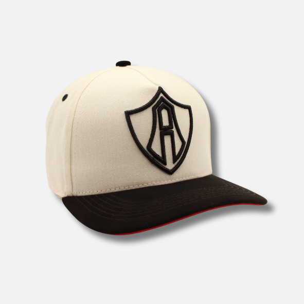 GORRA ATLAS FC BLANCO Y NEGRO