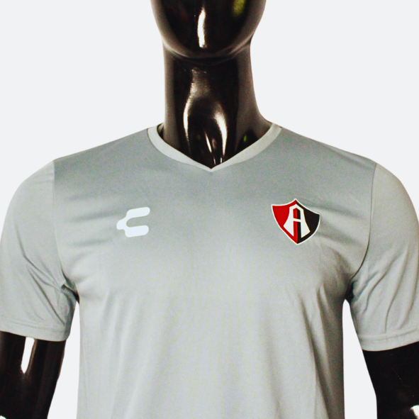 KIT OFICIAL DE ACADEMIAS DE FUTBOL ATLAS FC PARA ADULTO ALTERNO GRIS