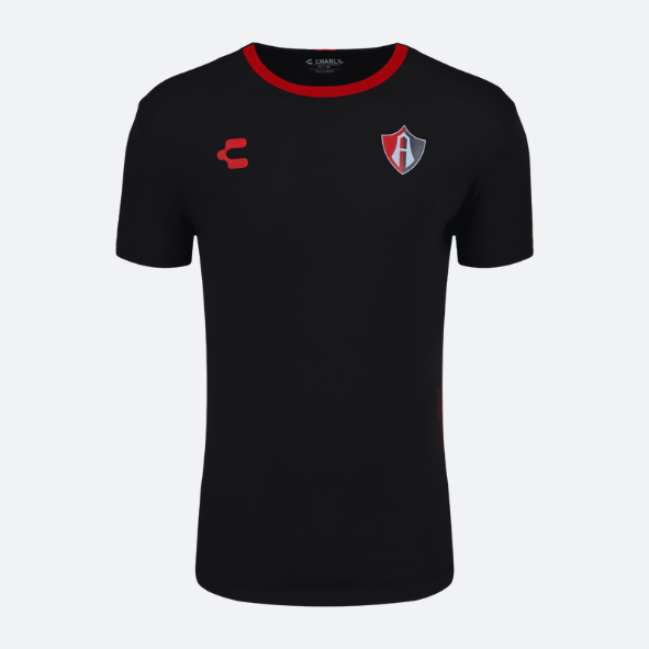 PLAYERA NEGRA TRASLADO ATLAS FC PARA CABALLERO 24/25