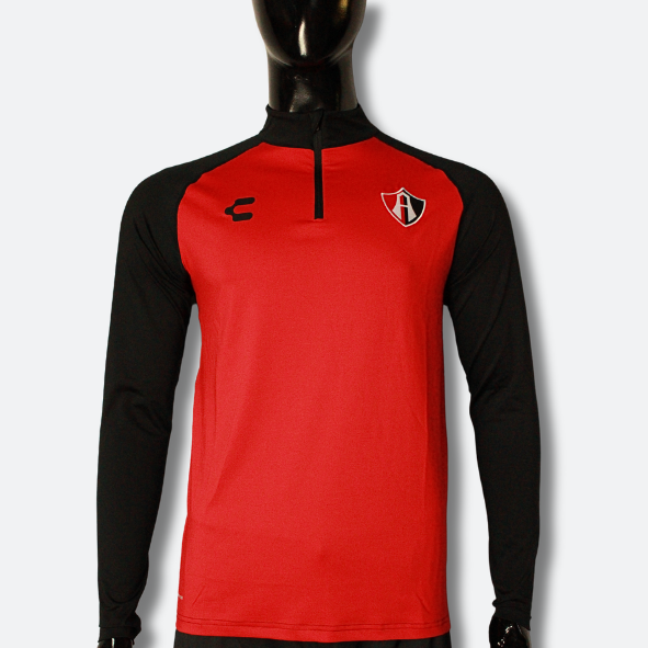 PULLOVER ATLAS FC EN COLOR ROJO TEMPORADA 24/25