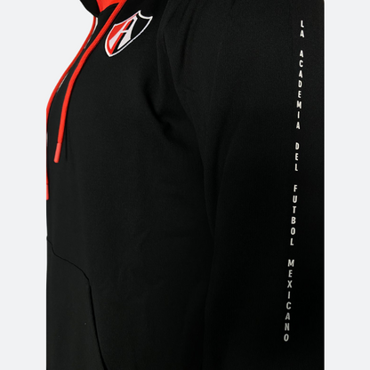 SUDADERA ATLAS FC CHARLY EN COLOR NEGRO TEMPORADA 24/25