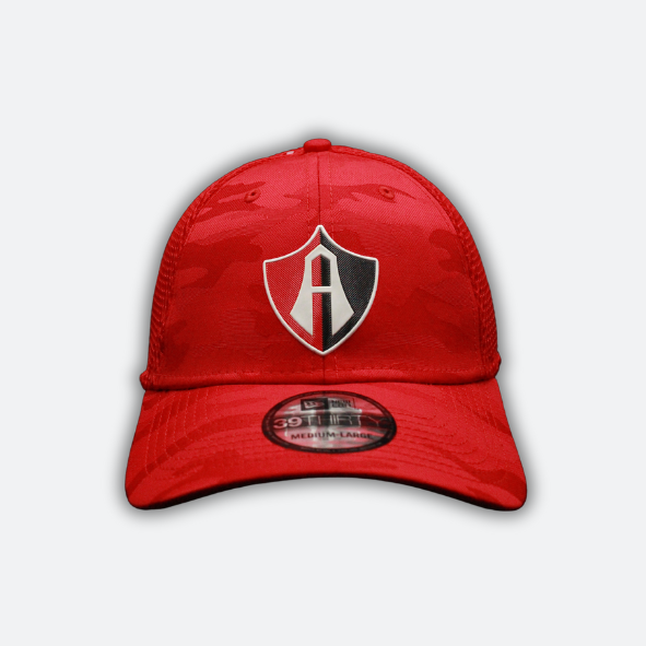 GORRA ATLAS FC CAMUFLAJE EN COLOR ROJO