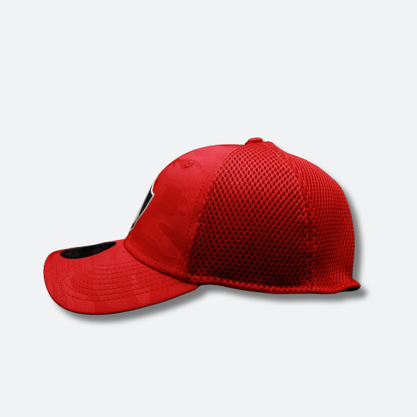 GORRA ATLAS FC CAMUFLAJE EN COLOR ROJO