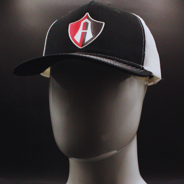 GORRA ATLAS FC EN COLOR NEGRO CON BLANCO