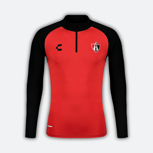 PULLOVER ATLAS FC EN COLOR ROJO TEMPORADA 24/25