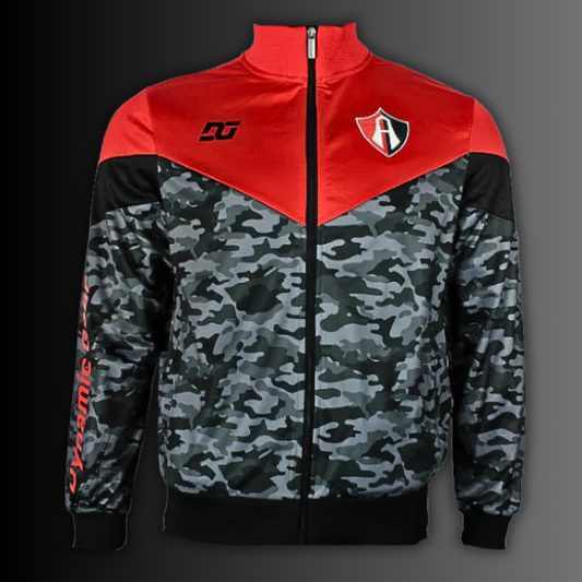 SUDADERA SPORT ATLAS ROJO/CAMUFLAJE ADULTO