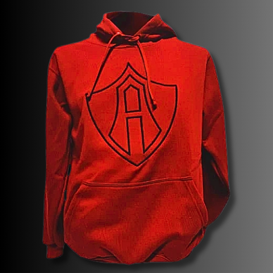 SUDADERA CERRADA ATLAS, EN COLOR ROJO