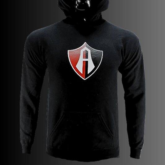 HOODIE INFANTIL ESCUDO ATLAS FC BLACK