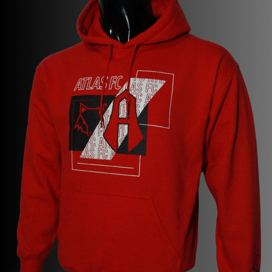 HOODIE ZORRO / ESCUDO CLASICO SQUARES ATLAS FC